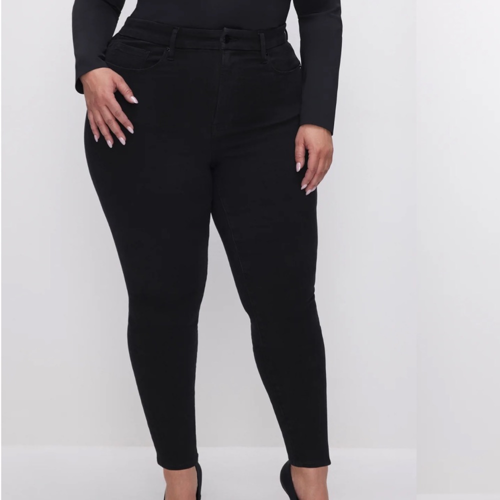 Good American Always Fits Black 165 Jeans Size 20-26